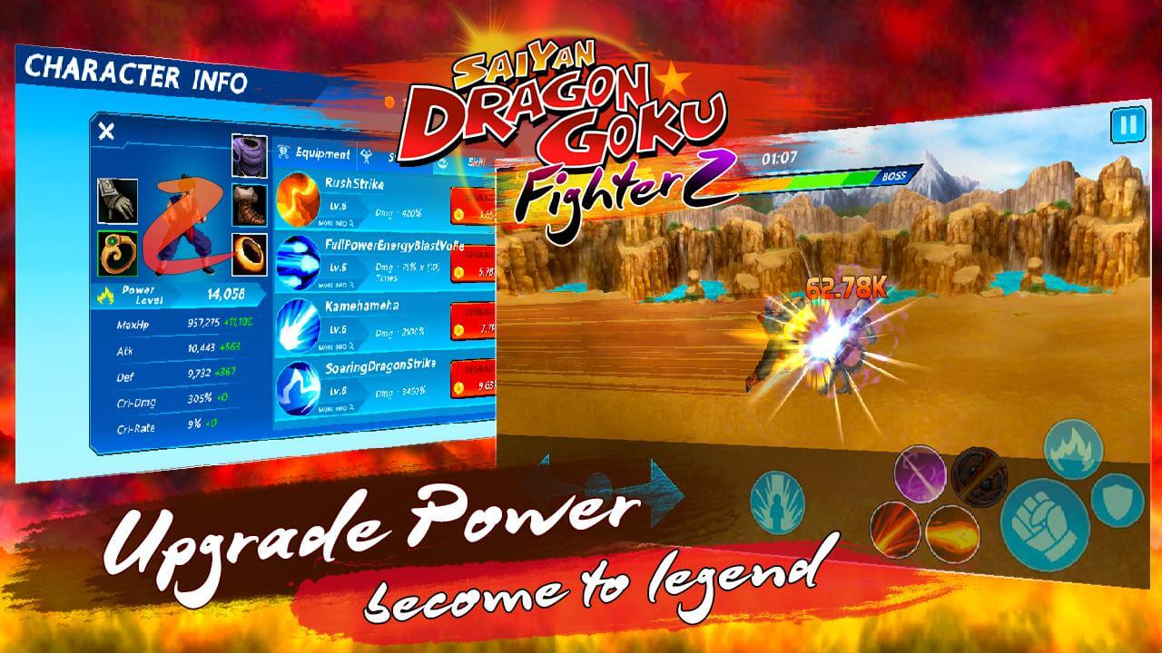 Saiyan Dragon Goku: Fighter Z 1.4.0 APK feature