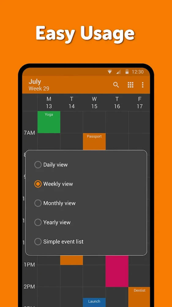 Simple Calendar Pro Mod 6.23.0 APK for Android Screenshot 1