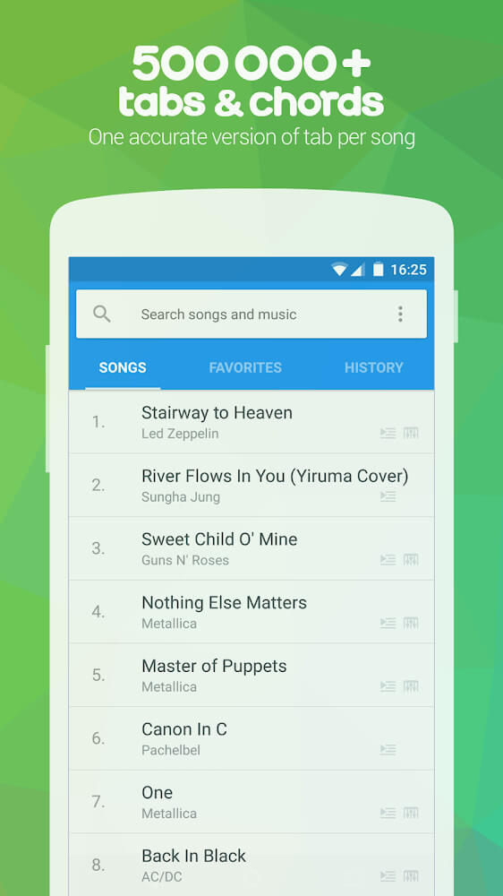 Songsterr Guitar Tabs & Chords Mod 5.18.1 APK feature