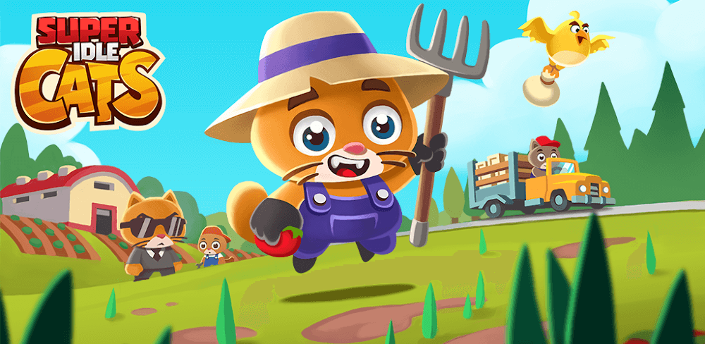 Super Idle Cats Mod 1.30 APK for Android Screenshot 1