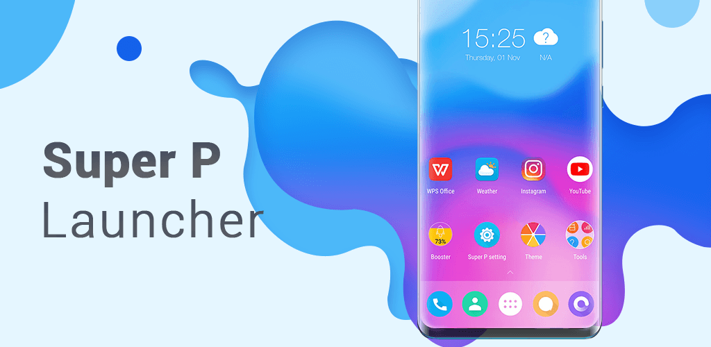 Super P Launcher Mod 8.8 APK for Android Screenshot 1