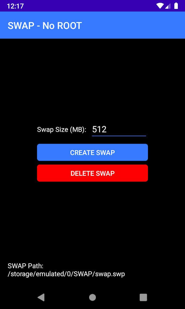 SWAP – No ROOT Mod 3.13.2 APK feature