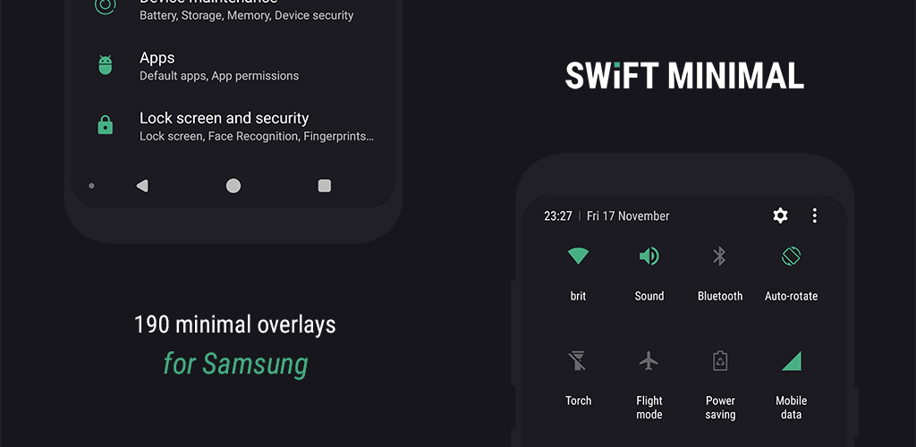 Swift Minimal for Samsung 320 APK feature