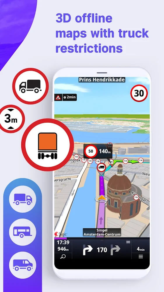 Sygic Truck & RV Navigation Mod 22.3.2 APK for Android Screenshot 1
