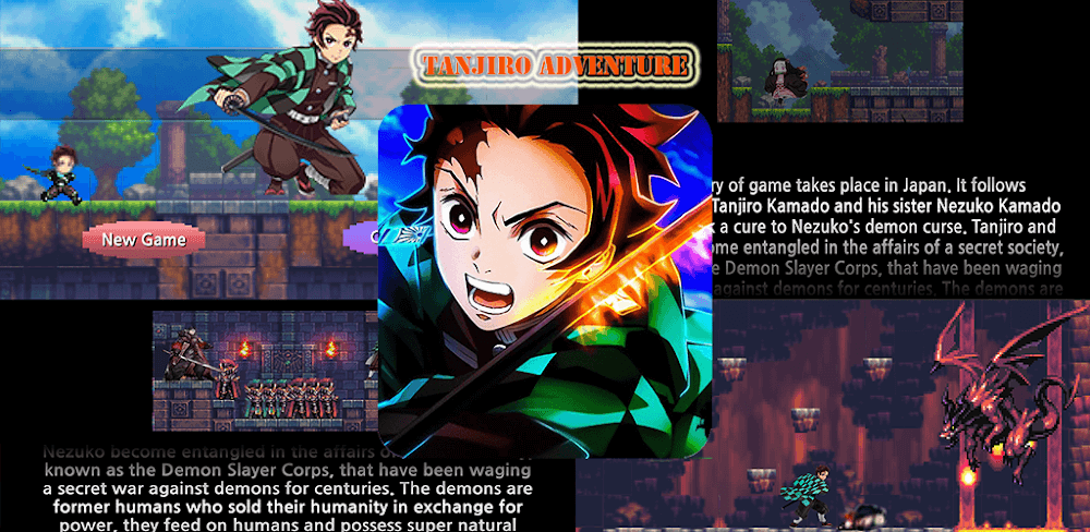 Tanjiro Game: Pixel Adventure 2.5 APK feature