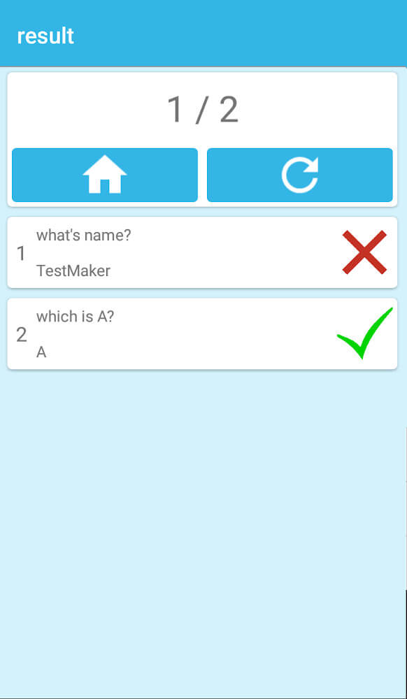 TestMaker 8.5.2 APK feature