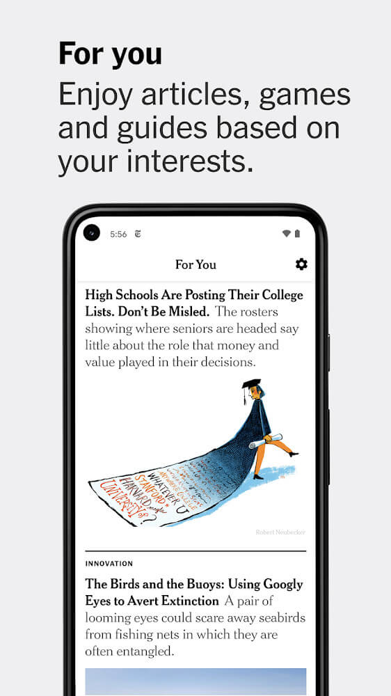 The New York Times 10.48.0 APK feature