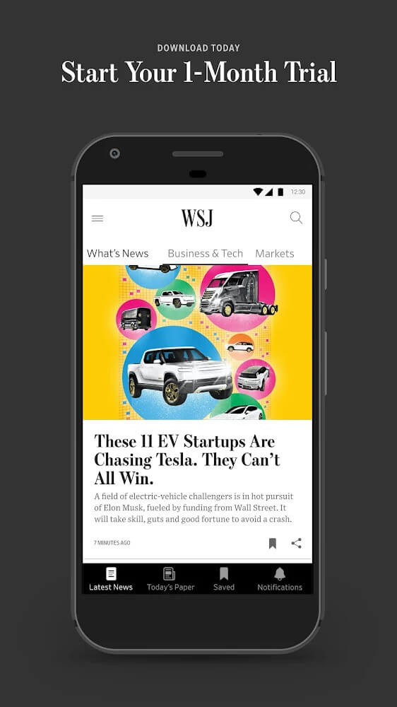 The Wall Street Journal Mod 5.17.0.1 APK for Android Screenshot 1