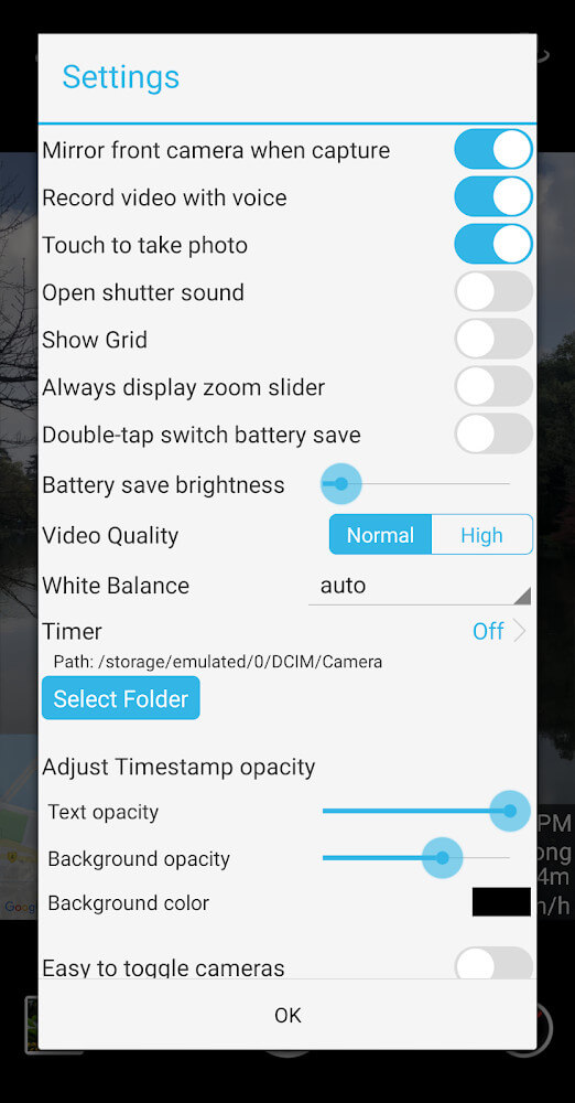 Timestamp Camera Pro 1.229 APK feature