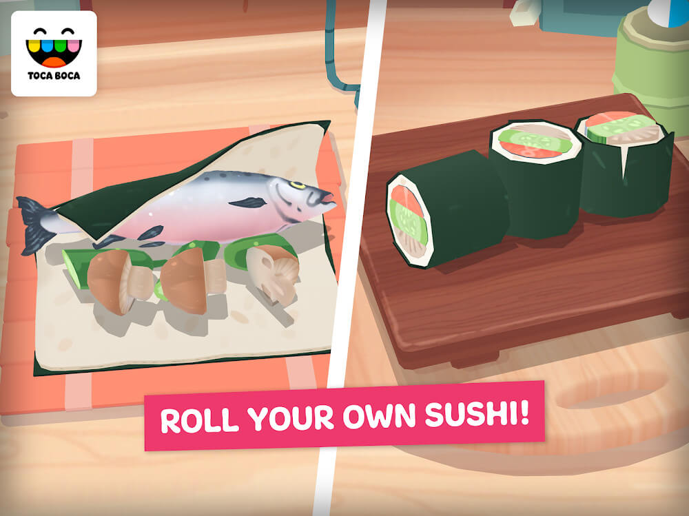 Toca Kitchen Sushi Restaurant Mod 2.2-play APK feature