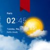Transparent clock weather Pro icon