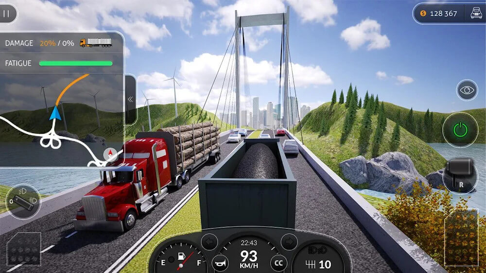 Truck Simulator PRO 2016 Mod 2.1.1 APK feature
