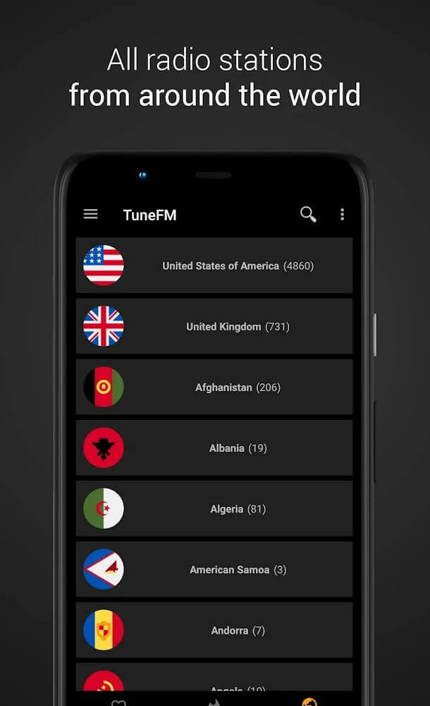 TuneFm Mod 1.10.22 APK for Android Screenshot 1