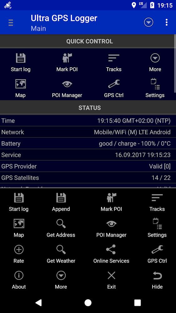 Ultra GPS Logger Mod 3.196 APK feature