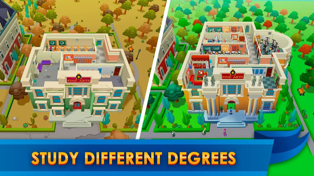 University Empire Tycoon Mod 1.1.9 APK for Android Screenshot 1