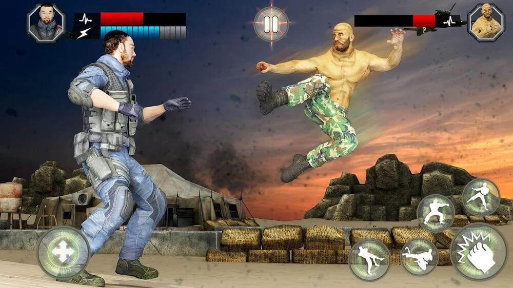 US Army Karate Fighting Game Mod 1.6.9 APK for Android Screenshot 1
