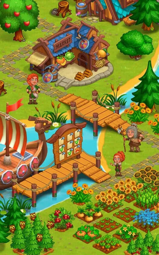 Vikings and Dragon Island Farm Mod 1.47 APK feature