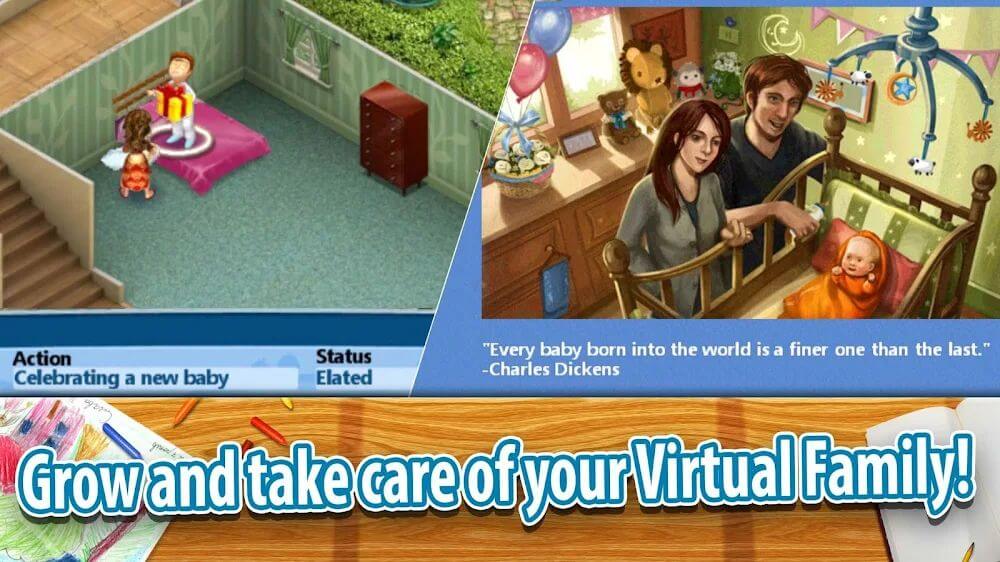 Virtual Families 2 Mod 1.7.13 APK for Android Screenshot 1