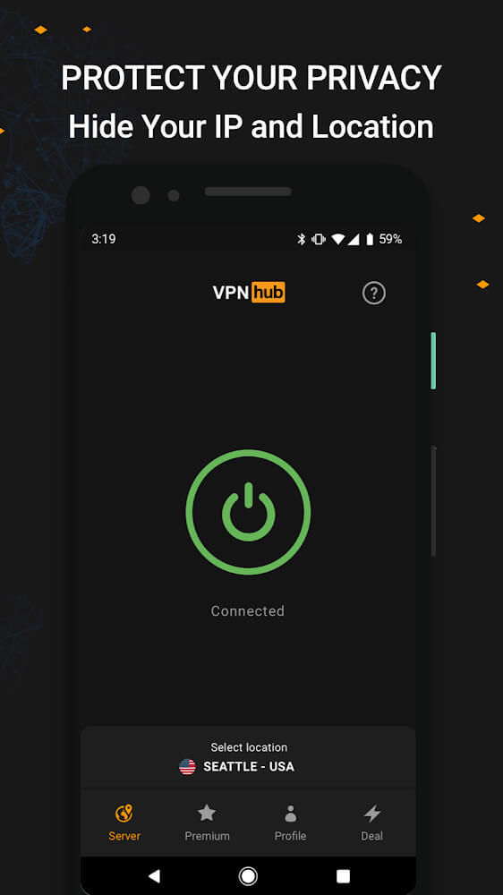 VPNhub 3.25.1-mobile APK feature