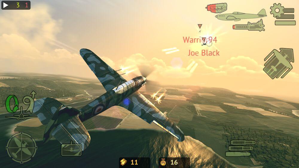 Warplanes: Online Combat Mod 1.6 APK for Android Screenshot 1