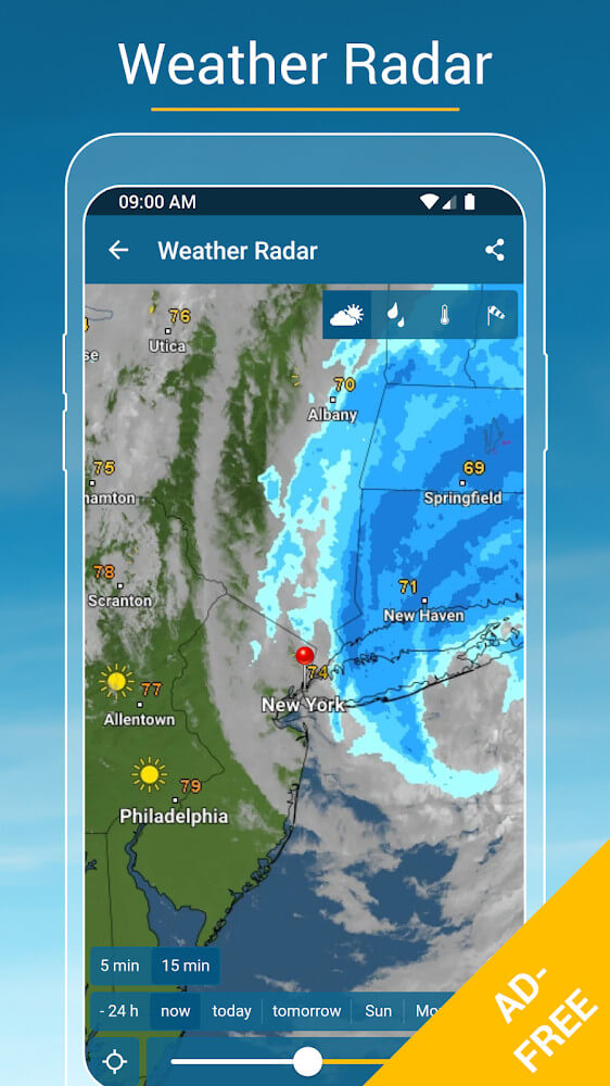Weather & Radar Pro Mod 2024.4.1 APK for Android Screenshot 1