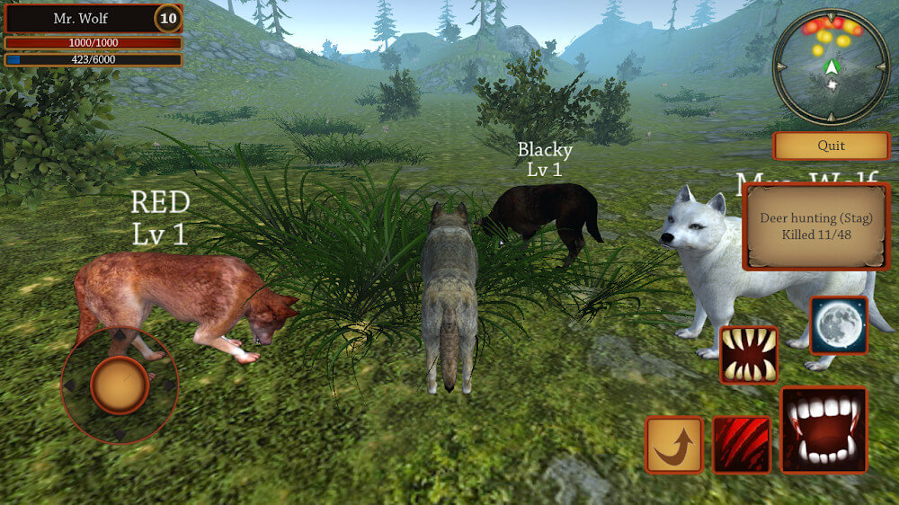 Wolf Simulator Evolution Mod 1.0.4.3 APK feature