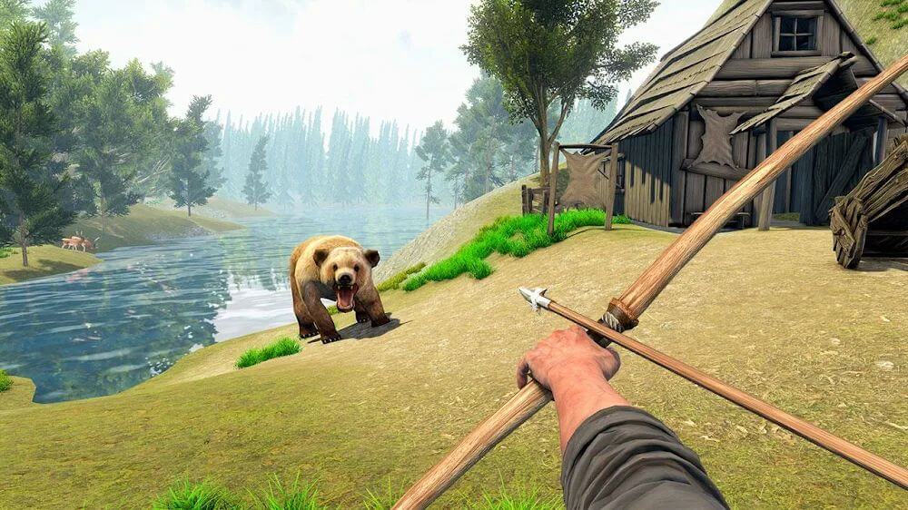 Woodcraft Island Survival Mod 1.69 APK for Android Screenshot 1