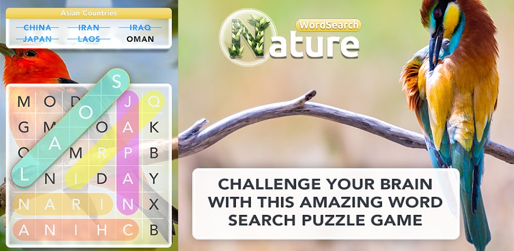 Word Search Nature Puzzle Mod 2.1.0 APK for Android Screenshot 1