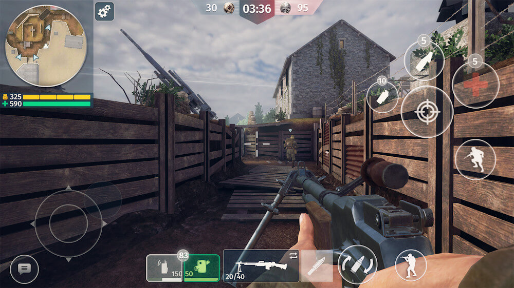 World War 2 – Battle Combat Mod 4.02 APK for Android Screenshot 1