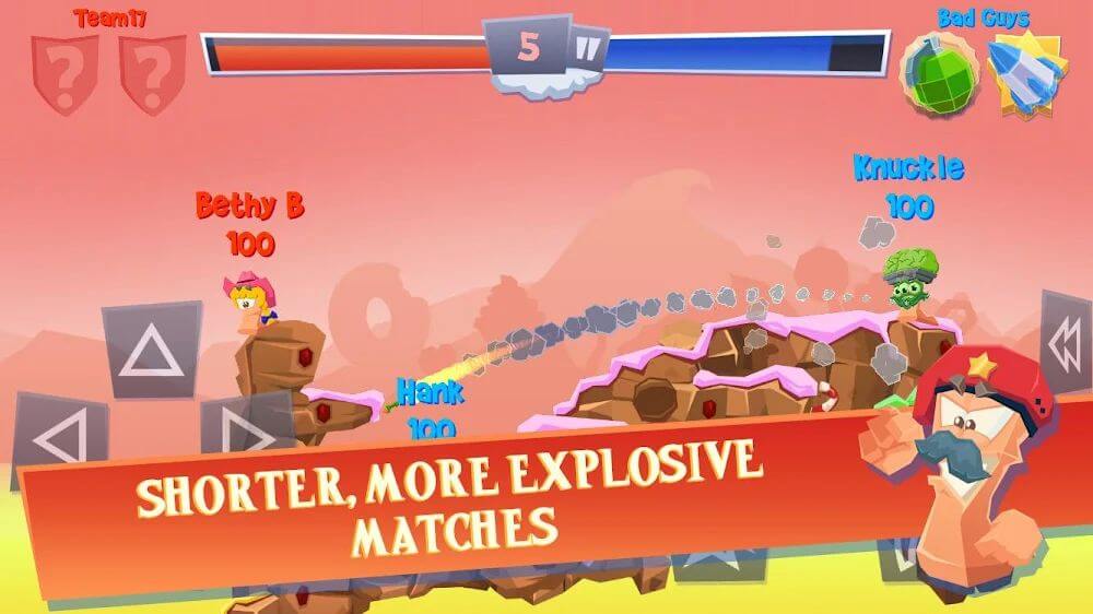 Worms 4 Mod 2.0.6 APK for Android Screenshot 1