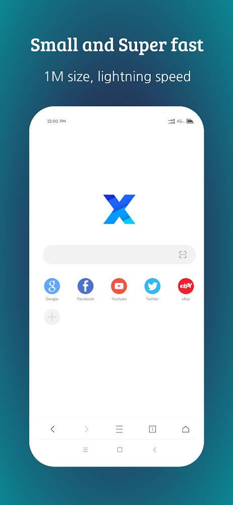 XBrowser Mod 4.4.1 build 809 APK for Android Screenshot 1
